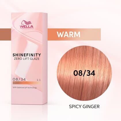 SHINEFINITY ZERO LIFT GLAZE - WARM SPICY GINGER 08/34, 60ML