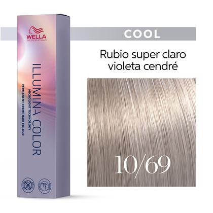 ILLUMINA COLOR 10/69 RUBIO SÚPER CLARO VIOLETA CENDRÉ