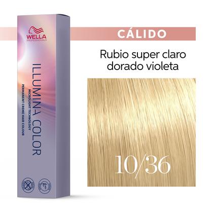 ILLUMINA COLOR 10/36 RUBIO SÚPER CLARO DORADO VIOLETA